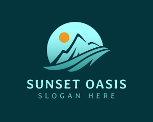 Mountain Sun Travel logo design