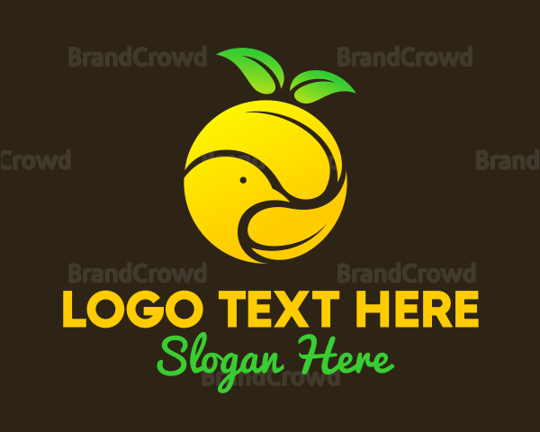 Yellow Fruit Bird Orchard Logo