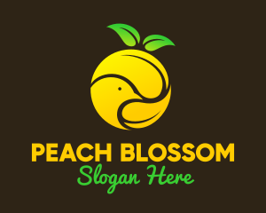 Yellow Fruit Bird Orchard logo design