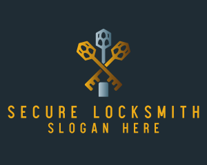 Locksmith - Real Estate Locksmith Key logo design