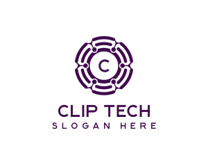 Tech Agency Circuitry logo design