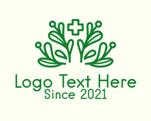 Herbal Medicine - Green Plant Medicine logo design