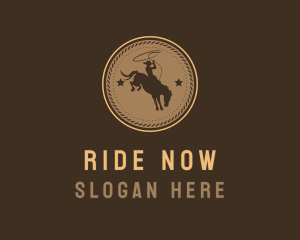 Rodeo Western Cowboy logo design