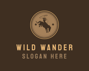 Rodeo Western Cowboy logo design