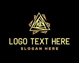 Glitch - Abstract Triangle Pattern logo design
