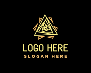 Networking - Abstract Triangle Pattern logo design