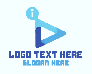 Youtube Vlogger - Information Media Application logo design