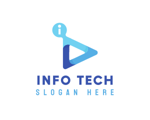 Information Media Application logo design