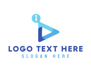 Youtube Vlog - Information Media Application logo design