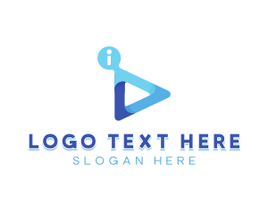 Youtube Vlog - Information Media Application logo design