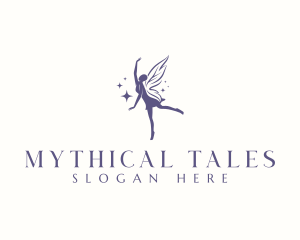 Woman Fairy Ballerina logo design