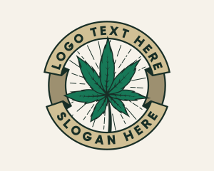 Cannabis Leaf Plant Logo