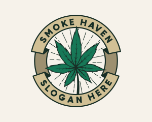 Cannabis Leaf Plant logo design