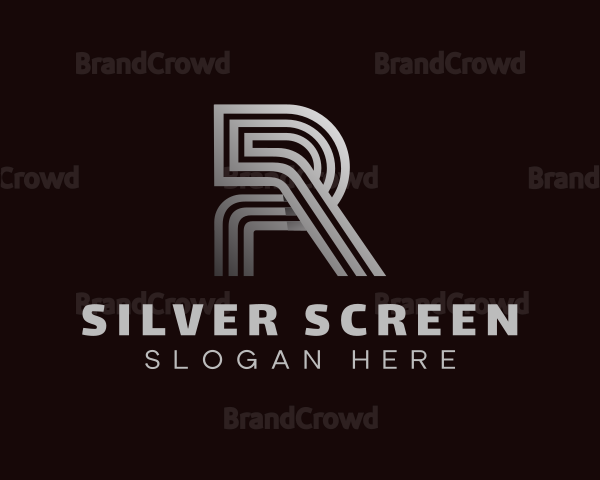 Stripe Marketing Professional Letter R Logo