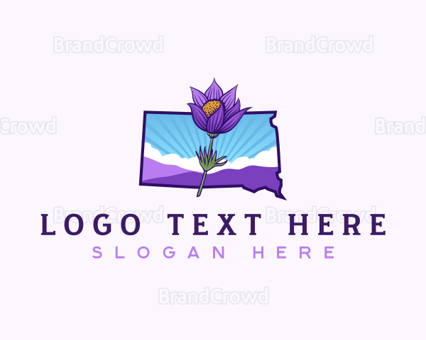 South Dakota Botanical Flower Logo