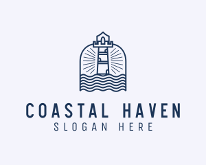 Coastal Fort Tower logo design