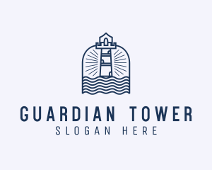 Coastal Fort Tower logo design