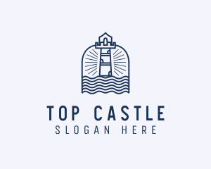 Coastal Fort Tower logo design