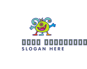 Mascot - Weird Alien Creature logo design