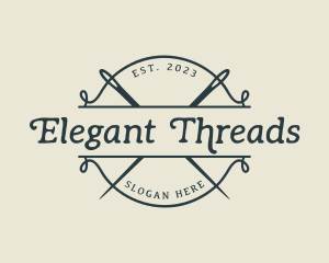 Needle Thread Tailoring logo design