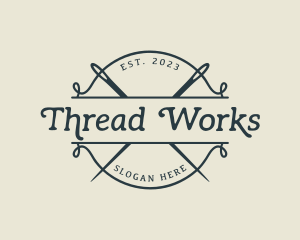 Needle Thread Tailoring logo design