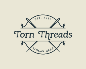 Needle Thread Tailoring logo design