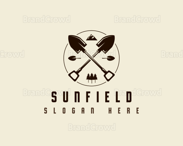 Shovel Garden Landscaping Logo