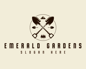 Shovel Garden Landscaping logo design