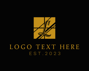 Lettermark - Luxury Boutique Window logo design