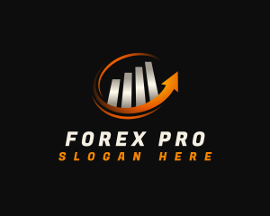 Forex - Arrow Graph Chart logo design