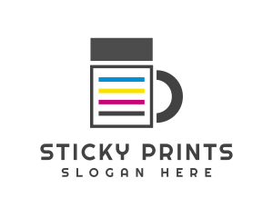 Print Ink Mug logo design