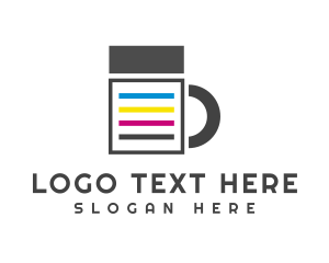 Letterpress - Creative Print Cafe logo design