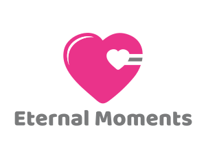 Celebrant - Pink Cardio Heart logo design