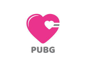 Health - Pink Cardio Heart logo design