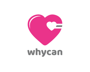 Kid - Pink Cardio Heart logo design