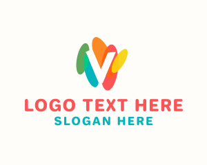 Studio Agency Letter V Logo