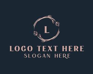 Stylish - Floral Wreath logo design