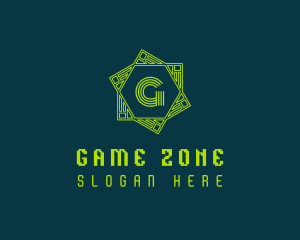 Digital Gaming Hexagon  logo design