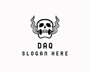 Skull Vape Smoke Logo