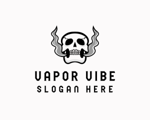 Vaporizer - Skull Vape Smoke logo design