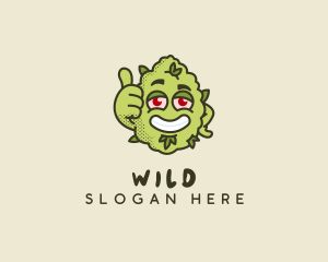 Marijuana Organic Bud Logo