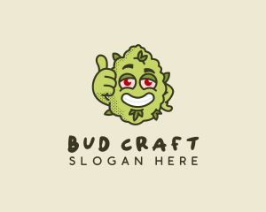 Bud - Marijuana Organic Bud logo design