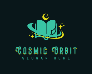 Mystical Astrology Book logo design