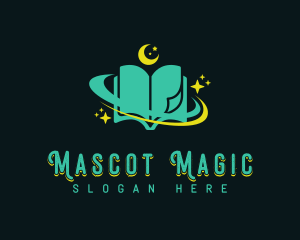 Mystical Astrology Book logo design