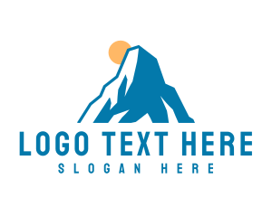 Land - Sun Mountain Summit logo design