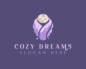 Cute Baby Cloud logo design