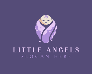 Cute Baby Cloud logo design