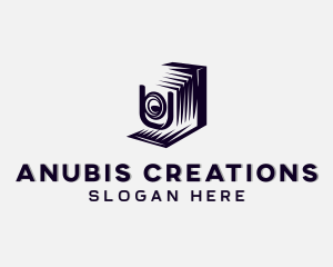 Lens Camera Multimedia logo design