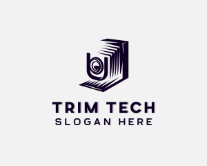 Lens Camera Multimedia logo design