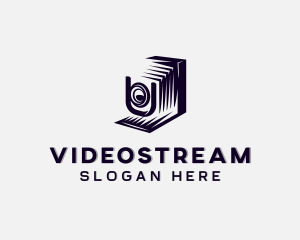 Youtube - Lens Camera Multimedia logo design